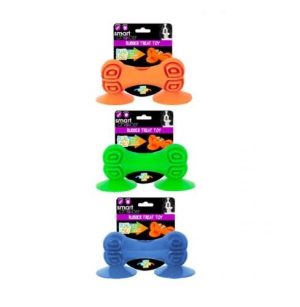 Smart Choice Treat Dispensing Suction Cup Rubber Bone Dog Toy