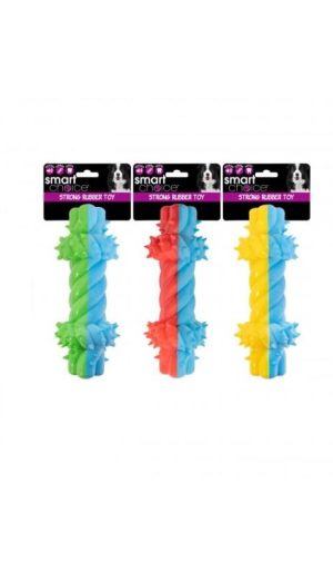 Smart Choice Squeaky Spiky Rubber Foam Dog Toy 16cm