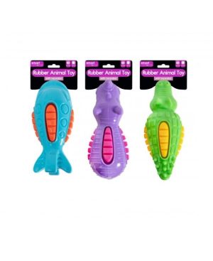 Smart Choice Squeaky Rubber Animal Dog Toy