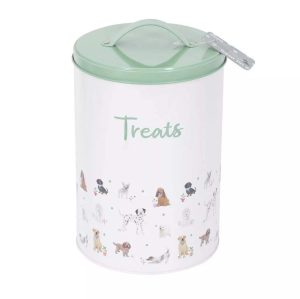 Smart Choice Dog Print Pet Treat Tin 13cm X 19cm