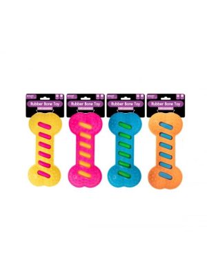 Smart Choice Squeaky Rubber Bone Dog Toy 19cm