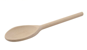 Beech Wood Solid Spoon 25cm