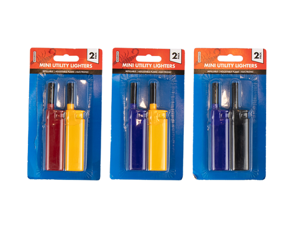 Premium Pride mini electronic utility lighters pack of 2