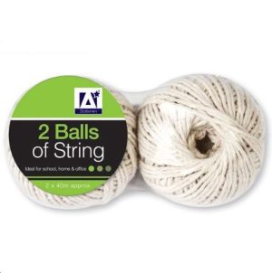 Balls Of String 40m Pack Of 2