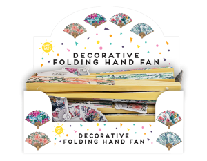 Summer Essentials Decorative Bamboo Floral Hand Fan