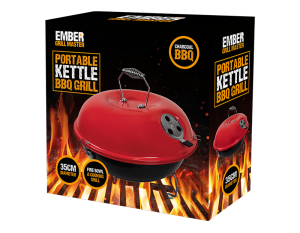 Ember Portable Kettle Charcoal BBQ Grill 35cm