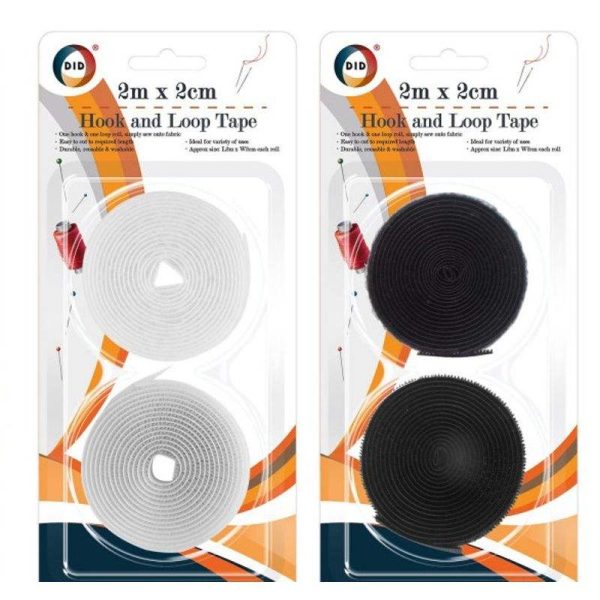 Premium Did hook & loop tape assorted colour 2m x 2cm