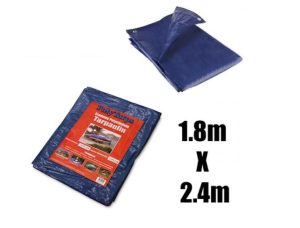 Polytarps Economy Polyethylene 80GSM Blue Tarpaulin 1.8m X 2.4m