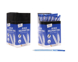 Smooth Write Blue Ballpoint Pens Pack Of 50