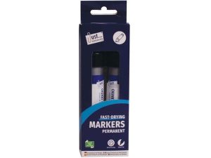 Just Stationery Chunky Permanent Markers Pack Of 2