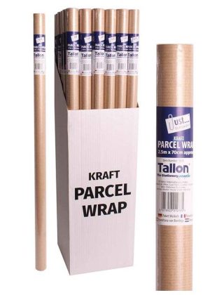 Just Stationery Kraft Parcel Wrap 2.5m X 70cm