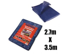 Polytarps Economy Polyethylene 80GSM Blue Tarpaulin 2.7m X 3.5m