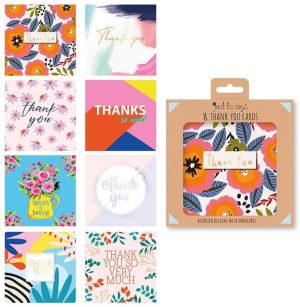 Just To Say Mixed Thank You Cards PACK OF 8