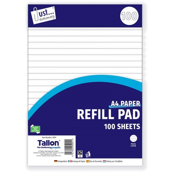 Premium A4 refill pad 100 sheets