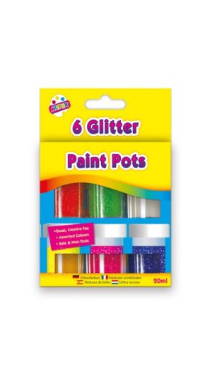 Artbox Glitter Paint Pots 20ml Pack of 6