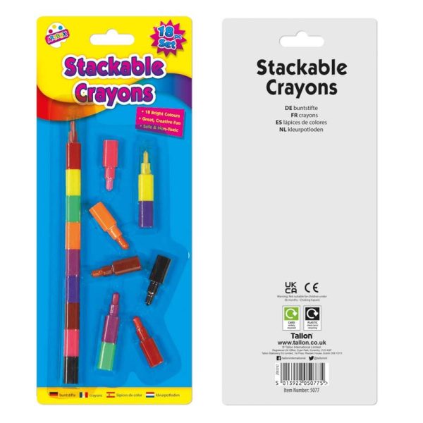 Premium Artbox stackable crayons set pack of 18