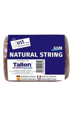 Just Stationery Natural String 60m