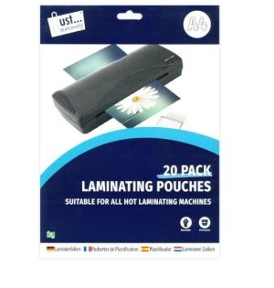 Just Stationery A4 160 Micron Laminating Pouches Pack Of 20