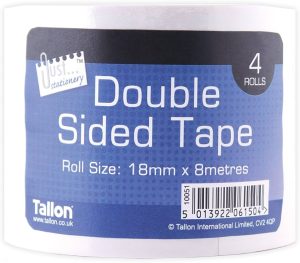Double-Sided Tape 18mm X 8m Pack Of 4