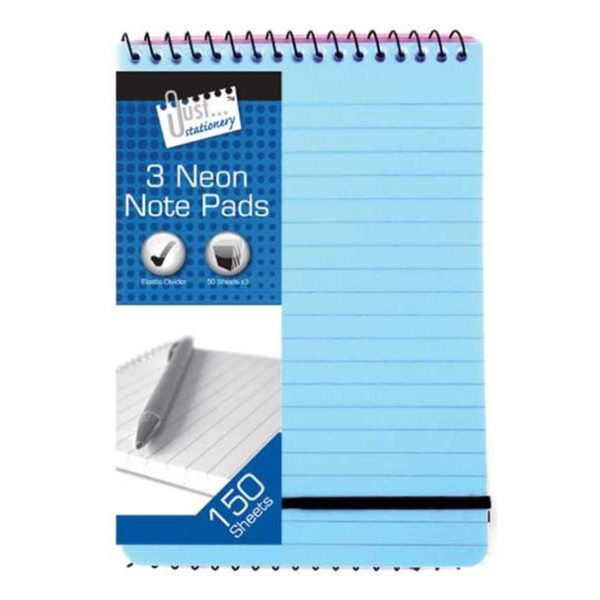 Premium Just stationery 2 neon pvc note books 40 sheets