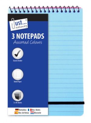 3 Neon Note Pads 180 Sheets