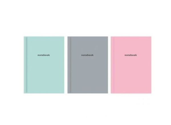 Premium Just stationery a4 pastel hardback ruled notebook