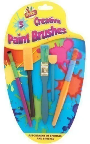 Kids Create Creative Paint Brush Set 5pc