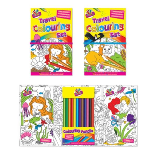 Premium Artbox children's travel colouring set