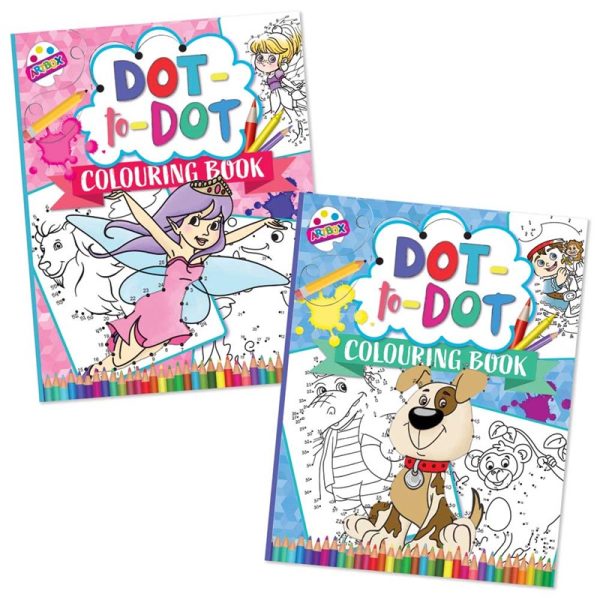 Premium Artbox 80gsm dot-to-dot colouring book