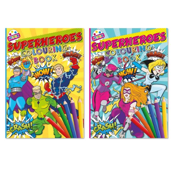 Premium Artbox superheroes colouring book