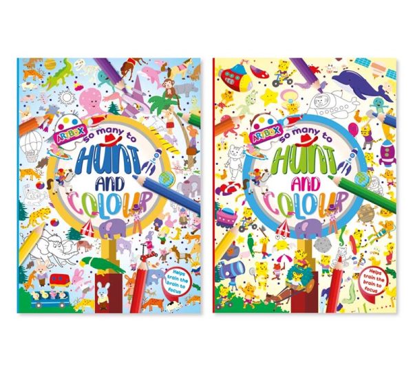 Premium Artbox hunt & colour colouring book