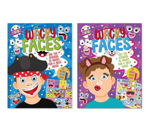 Premium Artbox wacky faces sticker book