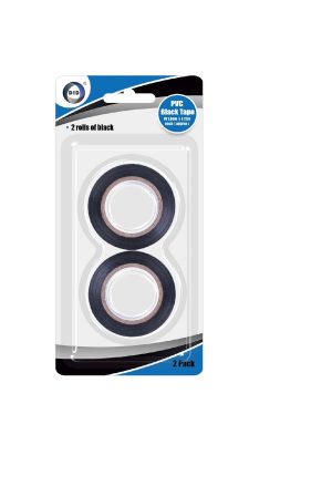 DID PVC Black Tape Pack Of 2