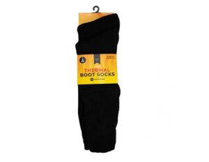 Farley Mill Men's Black Thermal Boot Socks Pack Of 2