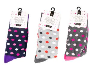 Farley Mill Ladies' Size 4-7 Spotty Thermal Socks