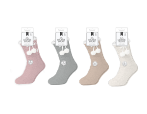 Farley Mill UK 3-7 Chenille Cable Gripper Lounge Socks
