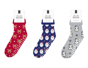 Farley Mill UK 3-7 Novelty Printed Xmas Bed Socks