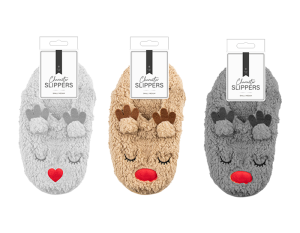 Farley Mill Super Soft Reindeer Slipper Socks