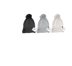 Farley Mill Cable Knit Pom Pom Hat