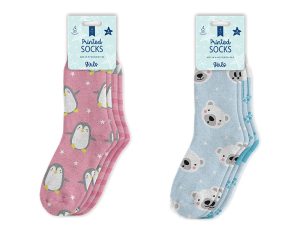 Farley Mill Kids Printed Thermal Socks PACK OF 4