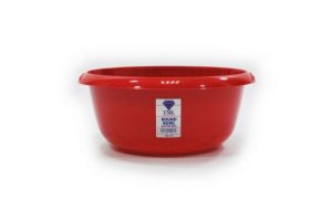 Round Bowl Glitter Red 8l
