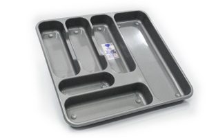 Deluxe Large Cutlery Tray Silver