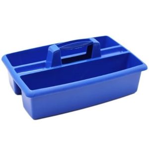 Carry All Rectangular Cleaning Caddy Blue 40cm