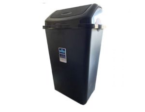Kitchen Krazy Black Swing Top Bin 30L