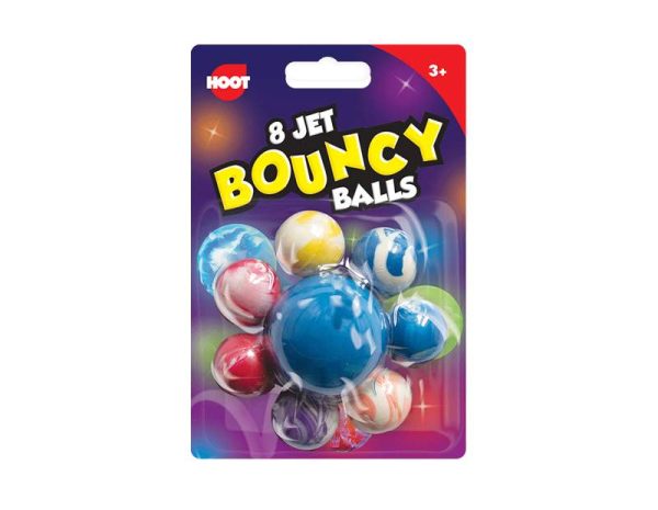 Hoot Jet Bouncy Balls Pack Of 8