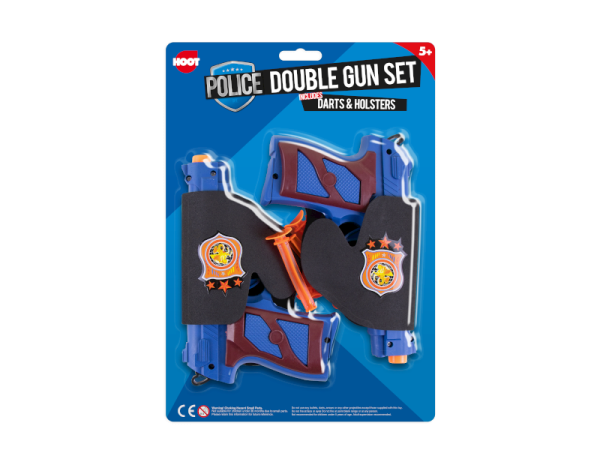 Premium Hoot police double gun play set