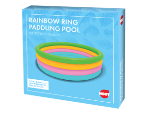 Hoot Rainbow Ring PVC Paddling Pool 1.57m X 0.46m