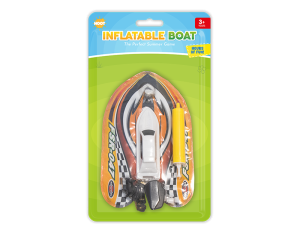 Hoot Inflatable Motor Boat With Pump Toy