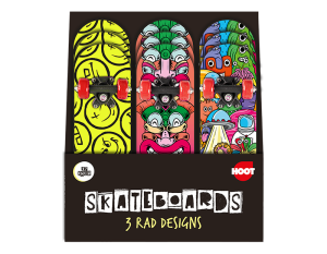 Hoot Kids Printed Skateboard 17" CDU