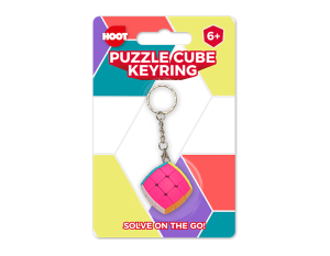 Hoot Puzzle Cube Keyring